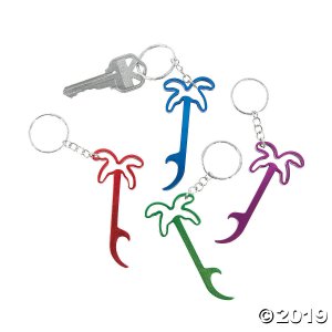 Palm Tree Bottle Opener Keychains (Per Dozen)