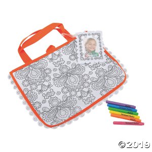 Color A Tote Bag Kit-Paisley Flower (1 Set(s))