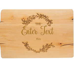 Personalized Laurel Leaf Birch Cutting Board 1 Piece S