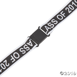 Black Class of 2019 Lanyards (Per Dozen)