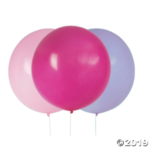 Pink & Purple 24" Latex Balloons (3 Piece(s))