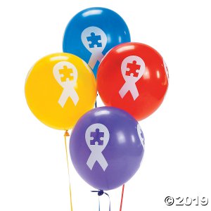 Autism Awareness Ribbon 11" Latex Balloons (48 Piece(s))