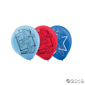 Sonic the Hedgehog 12" Latex Balloons (6 Piece(s))