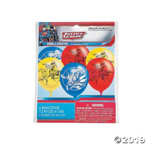 Justice League 12" Latex Balloons (6 Piece(s))