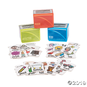 Nouns, Verbs & Adjectives Sorting Boxes (1 Set(s))