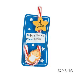 J Is For Jesus Candy Cane Card Craft Kit - Sale (Makes 12)