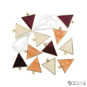 Triangle Wine & Tan Bracelet Craft Kit (Makes 1)