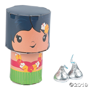 Hula Girl Favor Boxes (Per Dozen)