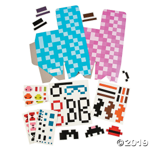 Pixilated Funny Face Box Craft Kit (Makes 12)