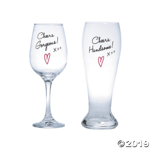 Couple's Wine & Beer Glasses Set (1 Set(s)) Couple's Wine & Beer Glasses Set (1 Set(s))