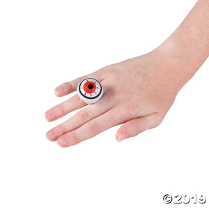 Flashing Halloween Light-Up Rings (Per Dozen)