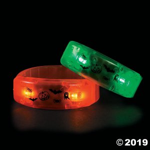 Halloween Light-Up Bracelets (Per Dozen)