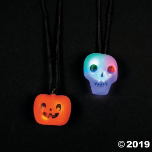 Halloween Light-Up Necklaces (Per Dozen)