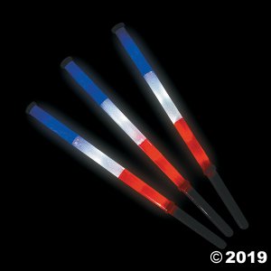 Patriotic Light-Up Flashing Batons (6 Piece(s))