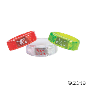 Christmas Light-Up Bracelets (Per Dozen)