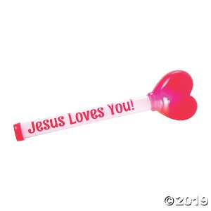 Jesus Loves You Flashing Light Sticks (Per Dozen)