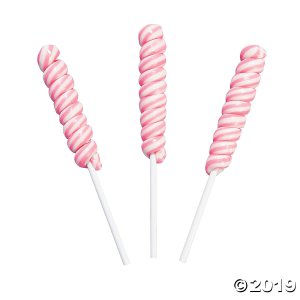 Pink Mini Twisty Lollipops (24 Piece(s))