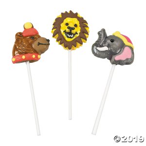 Circus Animal Character Lollipops (Per Dozen)
