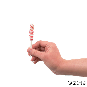Hot Pink Mini Twisty Lollipops (24 Piece(s))
