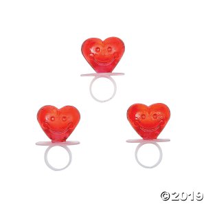 Heart-Shaped Ring Lollipops (Per Dozen)