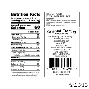 Silver Swirl Lollipops (24 Piece(s))