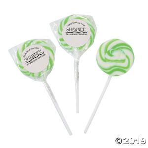 Green Swirl Lollipops (24 Piece(s))