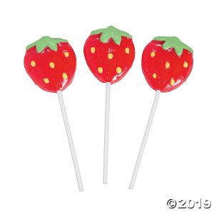 Strawberry Lollipops (Per Dozen)