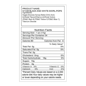 Black Custom Photo Swirl Lollipops (24 Piece(s))