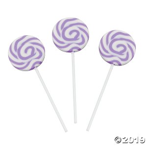 Lilac Swirl Lollipops (24 Piece(s))