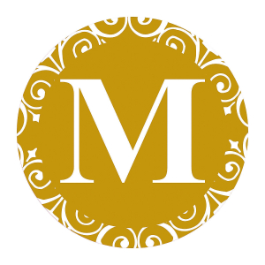 Personalized Gold Monogram Swirl Lollipops (24 Piece(s))