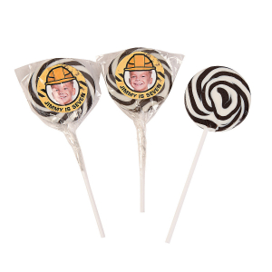 Construction Party Custom Photo Birthday Swirl Lollipops (24 Piece(s))