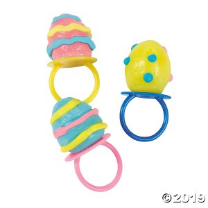 Egg-Shaped Ring Lollipops (Per Dozen)