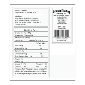 Personalized Christmas Swirl Lollipops (24 Piece(s))