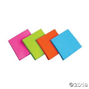 Neon Luncheon Napkins (48 Piece(s))