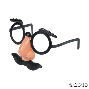 Kid's Nose, Eyebrows & Mustache Glasses (48 Piece(s)) Kid's Nose, Eyebrows & Mustache Glasses (48 Piece(s))