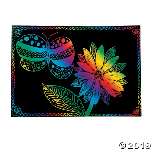 Medium Magic Color Scratch Sheets (Makes 12)