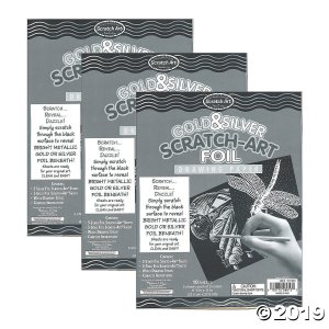 Melissa & Doug® Metallic Foil Scratch-Art® Paper, 50 sheets (1 Piece(s))