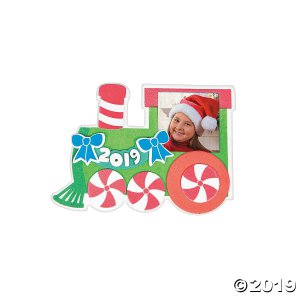 Dated Christmas Train Picture Frame Magnet Craft Kit (Makes 12)