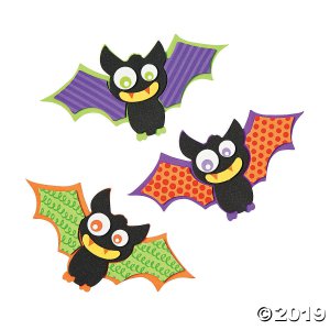 Patterned Bat Magnet Craft Kit (Makes 12)