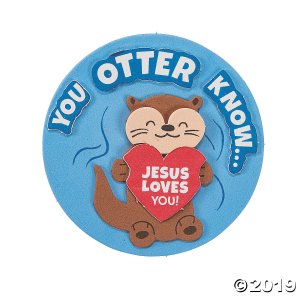 You Otter Know Jesus Loves You Magnet Craft Kit (Makes 12)