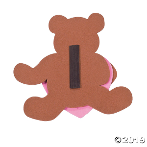Beary Special Valentine Magnet Craft Kit (Makes 12)
