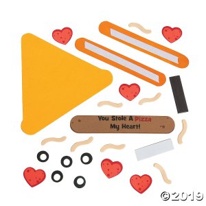 Stole a Pizza My Heart Magnet Craft Kit (Makes 12)