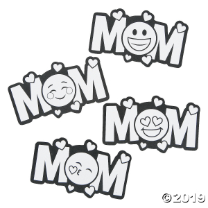 Color Your Own Emoji Mom Magnets (Makes 12)