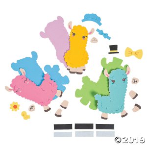 Spring Llama Magnet Craft Kit (Makes 12)