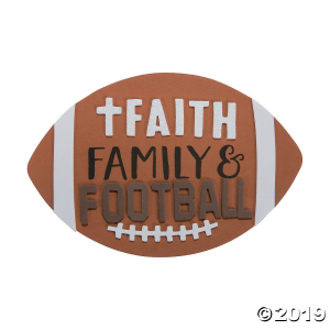 Faith Football Magnet Craft Kit (Makes 12)