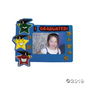 Elementary Graduation Star Picture Frame Magnet Craft Kit (Makes 12)