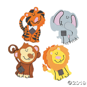 Zoo Animal Magnet Craft Kit (Makes 12)