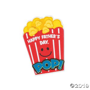 Popcorn Father's Day Magnet Craft Kit (Makes 12)