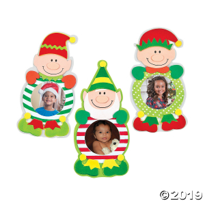 Christmas Elf Picture Frame Magnet Craft Kit (Makes 12)