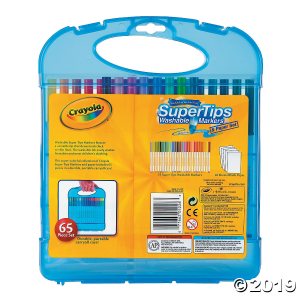25-Color Crayola® Supertips Washable Markers & Paper Set (1 Set(s))